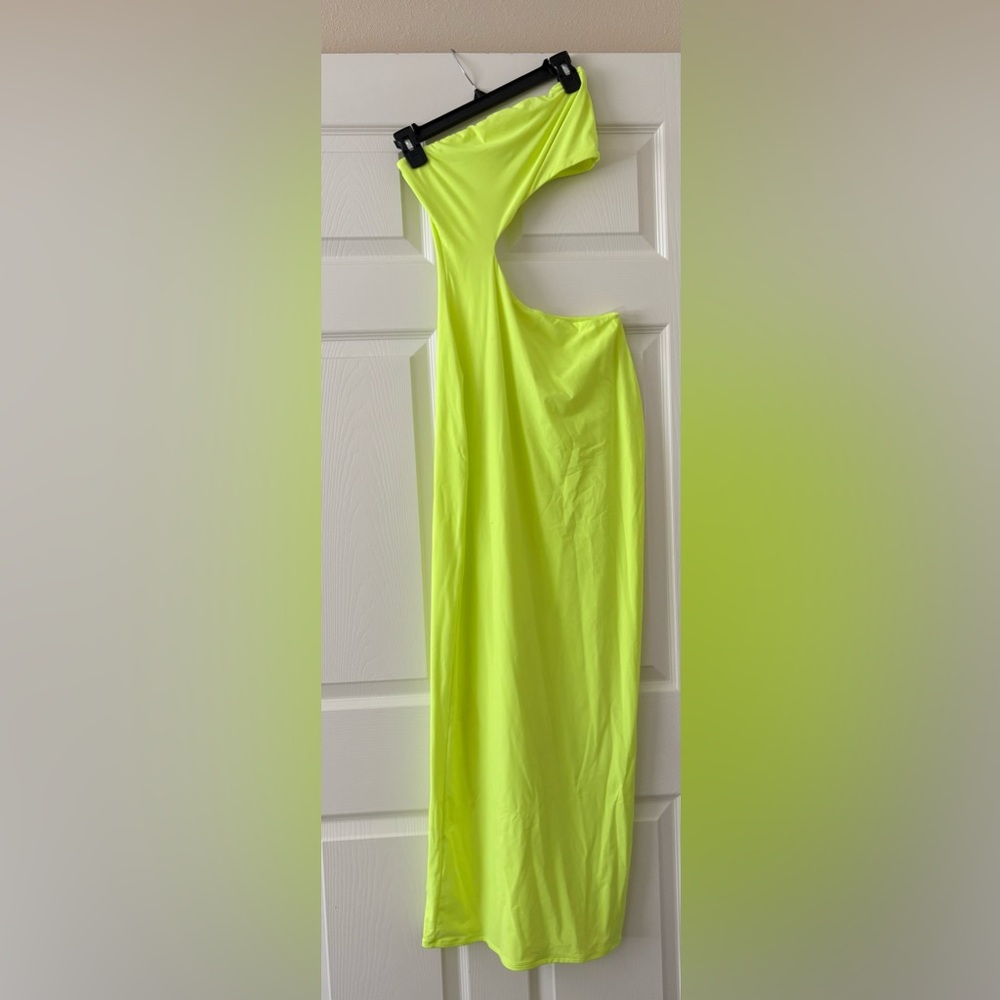 SKIMS Bright Lime Maxi Dress
